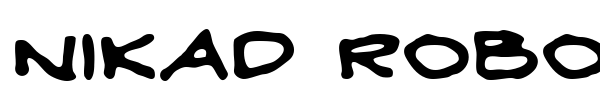 Nikad Robom font preview